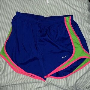 Nike Women’s Medium Dri-fit running shorts neon